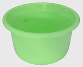 Kuber Industries 3 Pieces Plastic Bucket, Stool & Tub Set (Green)